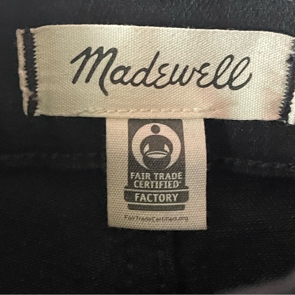 Madewell Mid Rise Kick Out Jeans in Black Rinse Size 27 Stretch Denim NEW $138 - Picture 9 of 11
